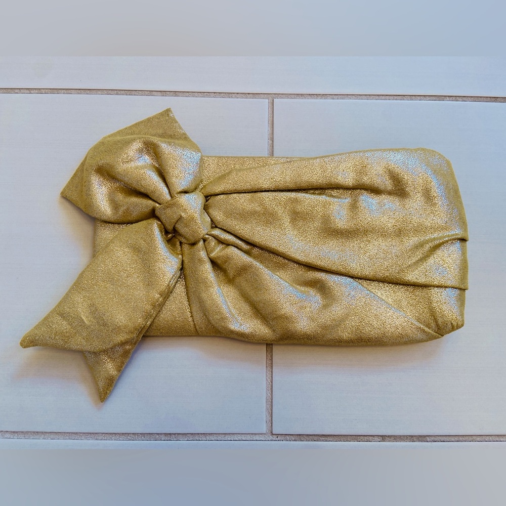 Nine West GOLD BOW clutch